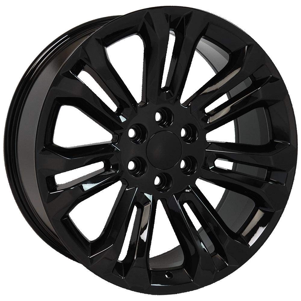 22 inch Rims Gloss Black 22x9 for Silverado Sierra Tahoe Suburban Yukon Escalade A53473