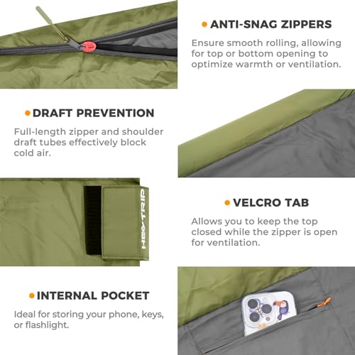 Double Sleeping Bag with Blanket Queen Size for Adults Camping M9532