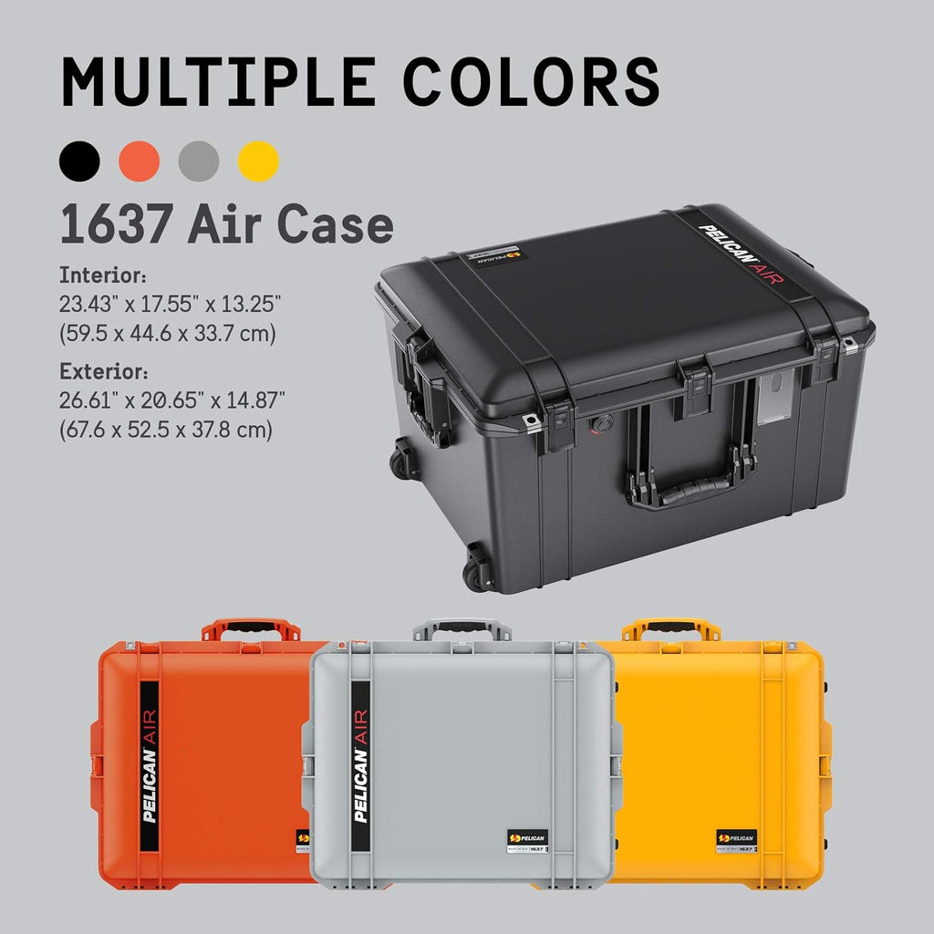 Pelican Air 1637 Case with Foam - Black V590