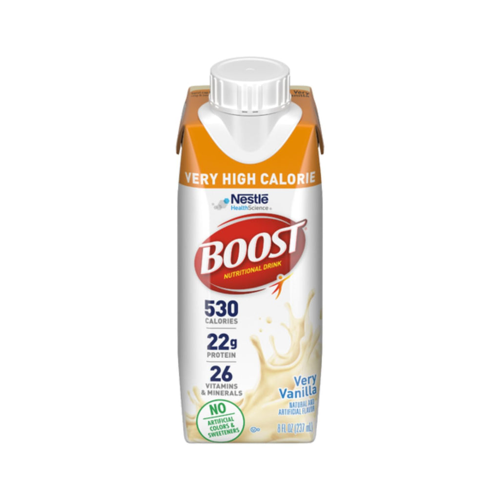 Very High Calorie Nutritional Drink, Very Vanilla, 8 FL OZ (Pack of 27) L58653