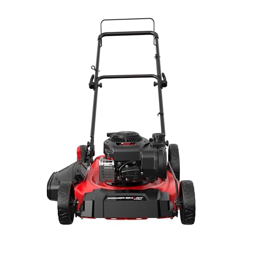 Gas Lawn Mower, 21-Inch 144cc 2-in-1 Walk-Behind Push Mower L600