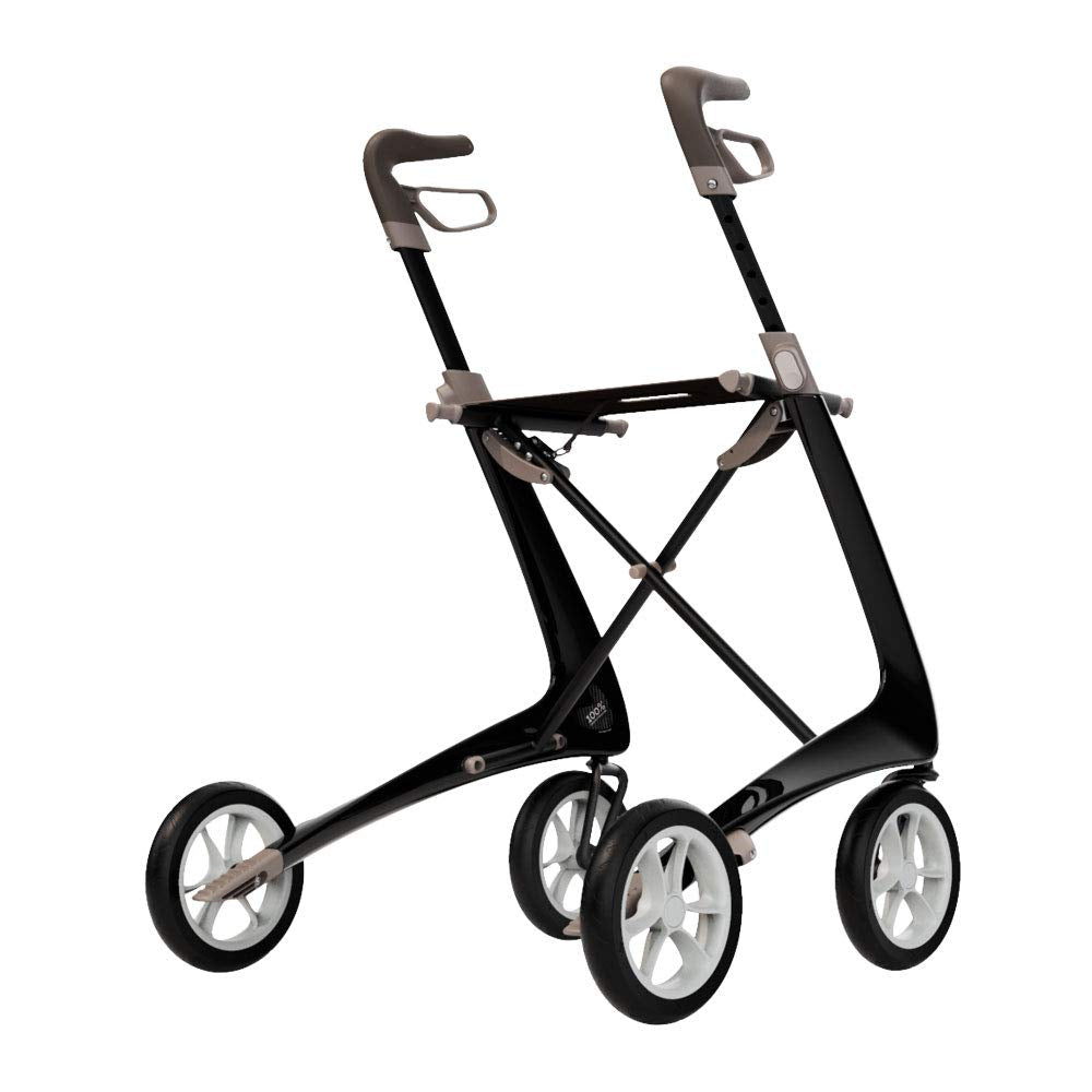 Carbon Ultralight Rollator Walker with Organizer Bag, Wide Track M836519