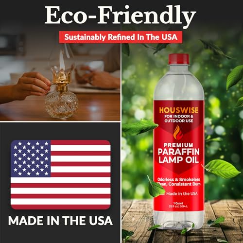 Liquid Paraffin Lamp Oil for Indoor Use, 1 Quart T51498