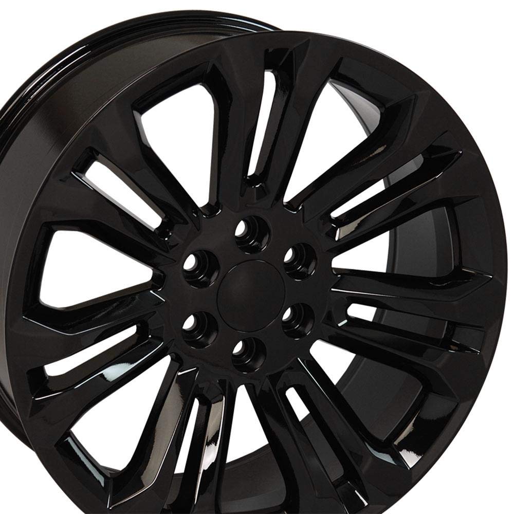 22 inch Rims Gloss Black 22x9 for Silverado Sierra Tahoe Suburban Yukon Escalade A53473