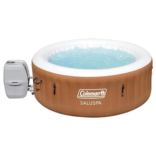2 to 4 Person Inflatable Hot Tub Round Portable Outdoor Spa with 120 AirJets N610260