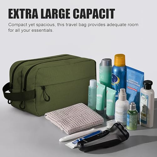 Men's Travel Toiletry Bag Water Resistant Shaving Kit Dopp Kit J92439