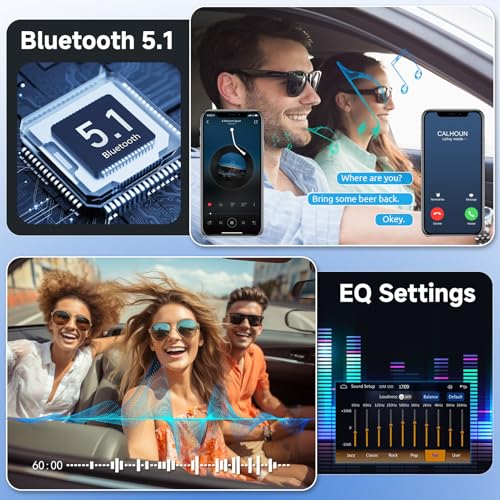 Single Din Car Stereo with Wireless Carplay, 7" Flip Out Touchscreen, Bluetooth, Backup Camera N6782
