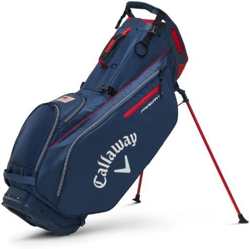 Callaway Golf 2022 Fairway 14 Stand Bag, Navy/Red/USA Color, Large