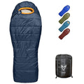 0 Degree Mummy Sleeping Bags for Adults Camping | XXL Big and Tall 3-4 Season Warm Cool | Cold Weather Winter Sleeping Bag w. Compression Sack Youth | Side Sleeper Friendly