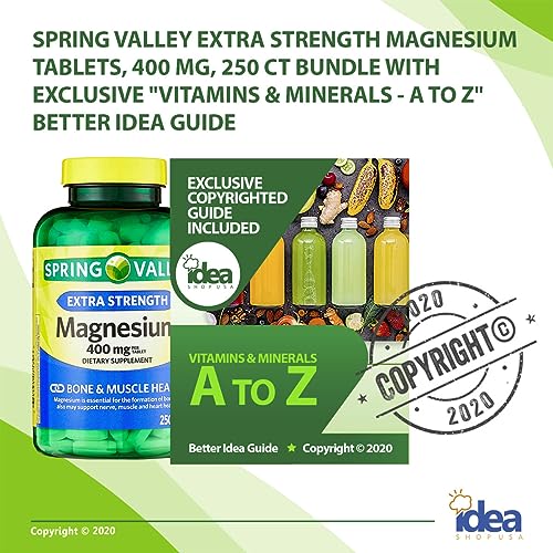 Magnesium Oxide 400 mg Extra Strength, 250 Tablets A4185