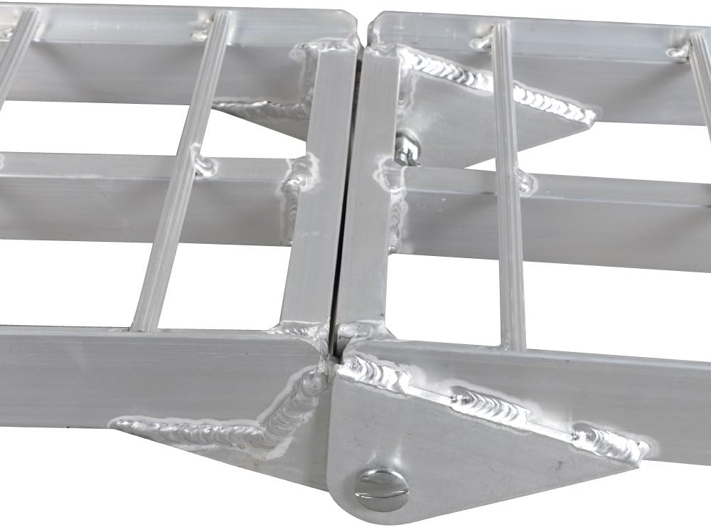 Aluminum Folding Loading Ramps for Lawnmower ATV UTV Truck Motorcycle Y5815