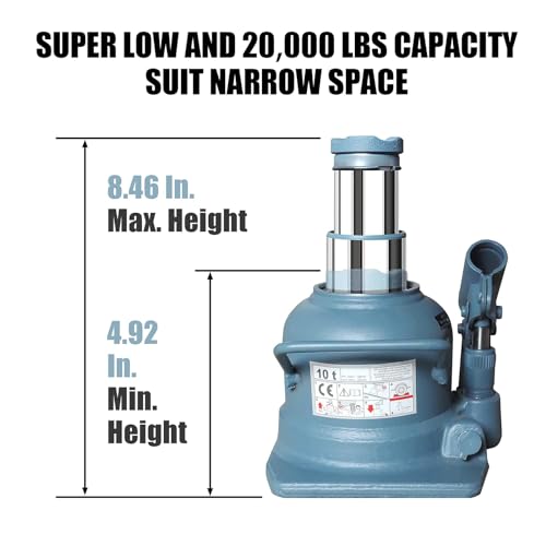 10 Ton Hydraulic Car Bottle Jack for Auto Repair and House Lift E527090