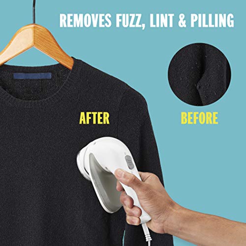 Fabric Shaver and Lint Remover, Rechargeable, Black H3796