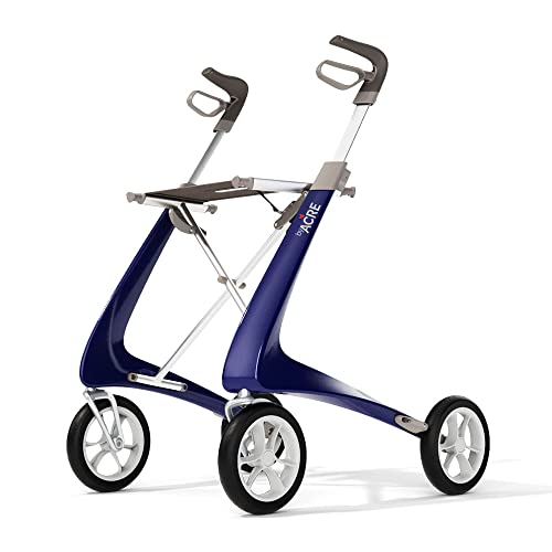 Carbon Ultralight Rollator - 10.6 lbs - Foldable for Indoor and Outdoor Use I671