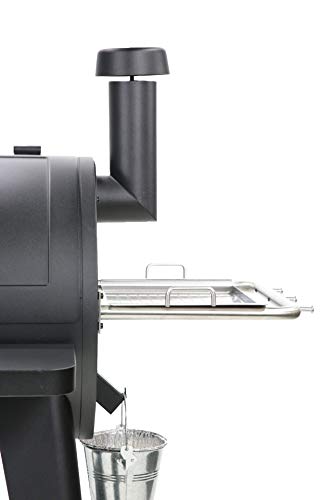 Wood Pellet Grill, 820 Square Inches, Black R39674