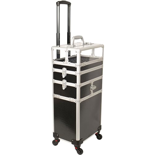 Professional Makeup Train Case with Rolling Wheels C17052