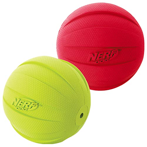 Rubber Dog Toy Ball with Squeaker, 4 Inch, for Medium/Large Breeds M57003