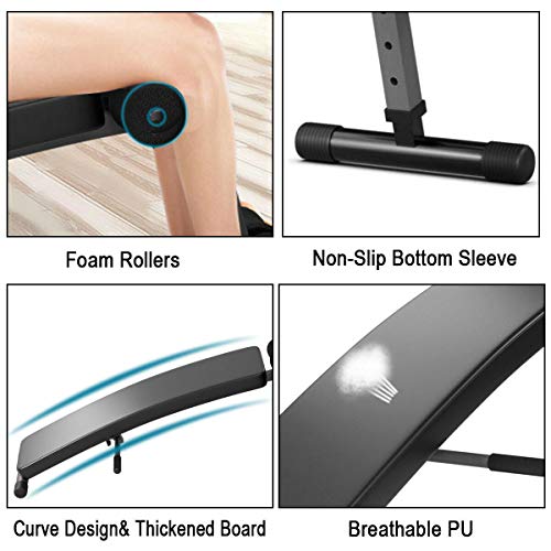 Adjustable Sit Up Bench Slant Board for Ab Crunch Y89360