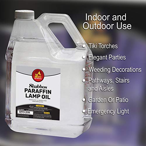 1 Gallon Paraffin Lamp Oil - Smokeless, Odorless, Clean Burning - 2 Pack R9083