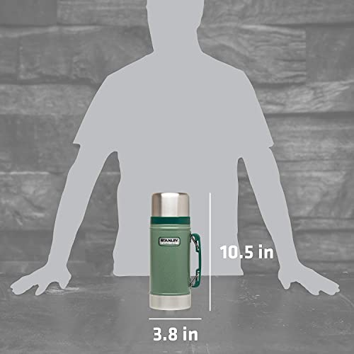 Insulated Food Jar, Stainless Steel, 24 oz, Hammertone Green T204323
