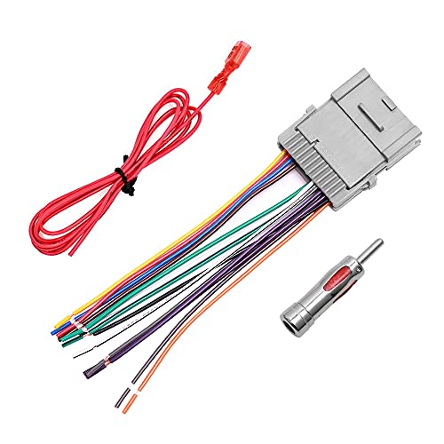 RDBS Car Radio Wiring Harness Fit for 2006-2013 Chevy / 2007-2012 GMC / 2006-2012 Buick / 2007-2009 Sturn Some Moldes Aftermarket Stereo Wire Adapter Connector