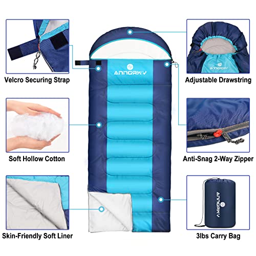 Sleeping Bag Ultralight 4 Season Waterproof for Adults Kids Camping Hiking Y705