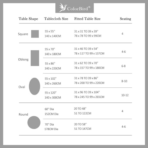 Round Tablecloth Cotton Linen Botanical Print for Dining Kitchen Picnic O697030