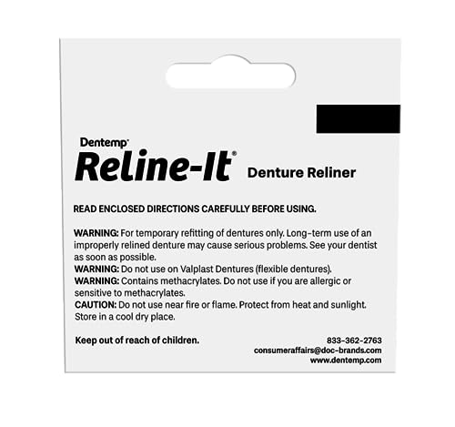 Denture Reline Kit for Upper and Lower Dentures I37212