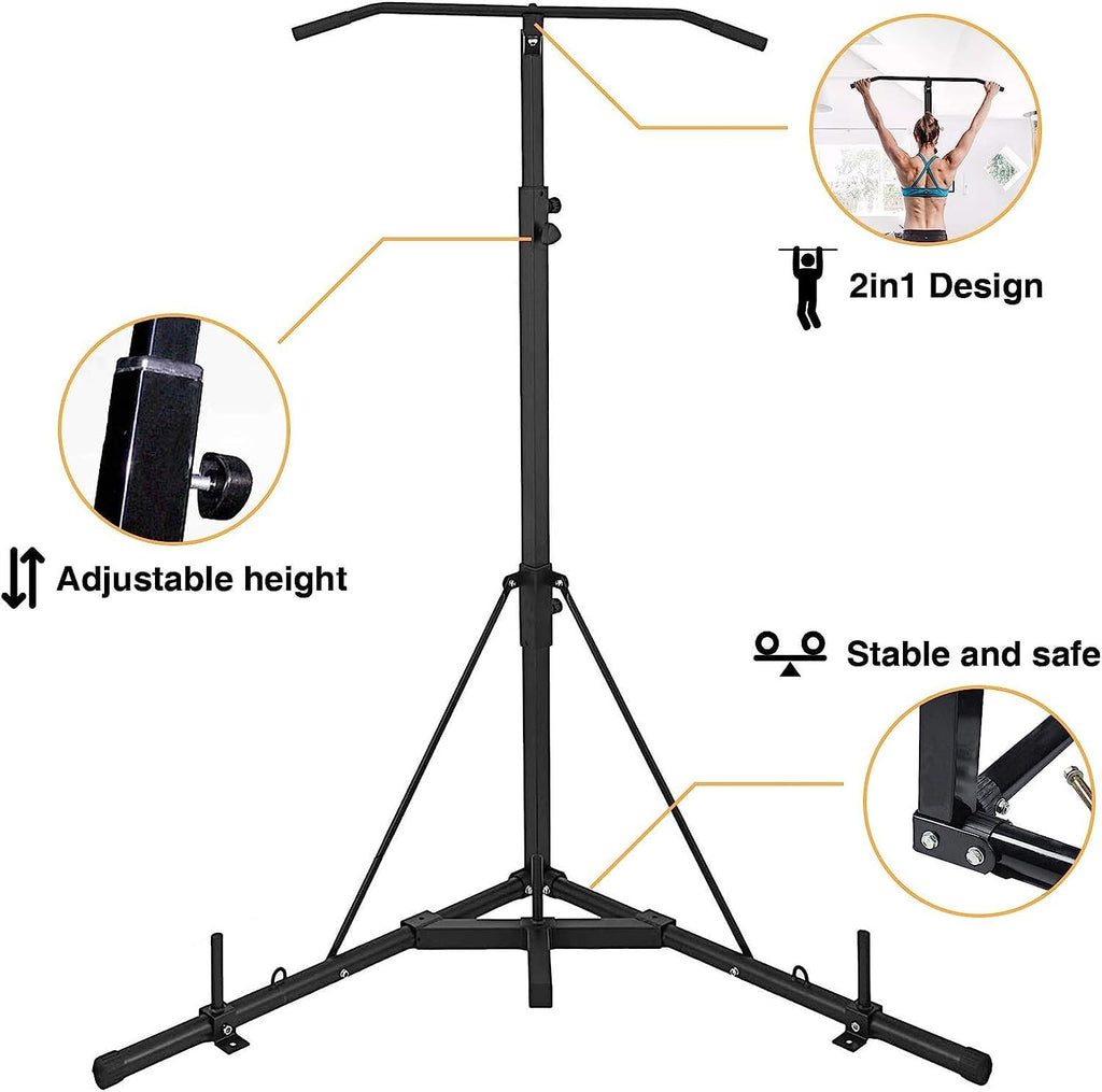 Heavy Bag Stand Folding Boxing Stand with Pull Up Bar for Home Fitness R3272