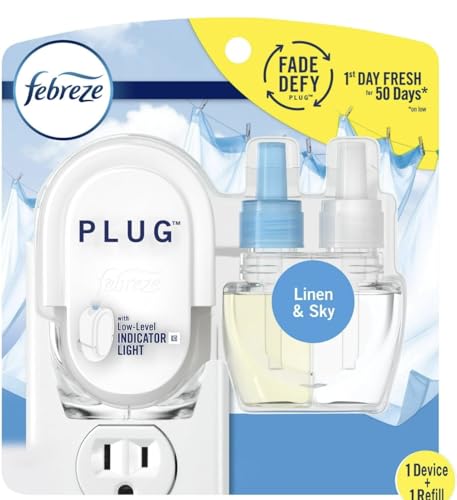 Febreze Fade Defy PLUG Air Freshener & Odor Fighter Starter Kit Oil Refill - (1) .87 fl. oz. Oil Refill (Fresh)