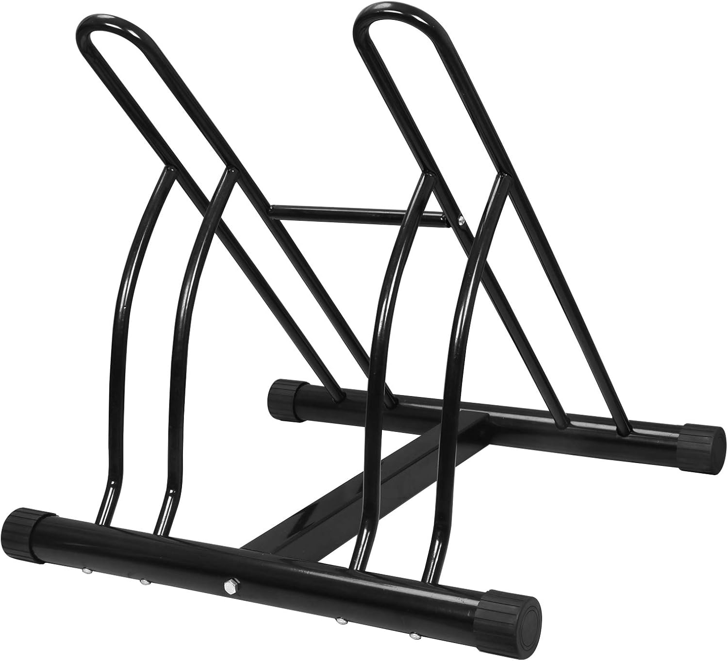 2 Bike Floor Stand Bicycle Rack, Free Standing Cycling Rack Storage Organizer B5105