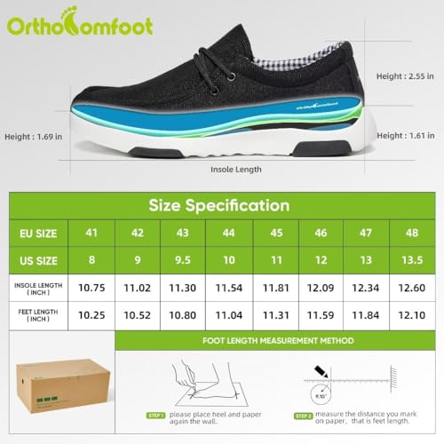Men's Orthopedic Slip On Shoes with Arch Support N41019