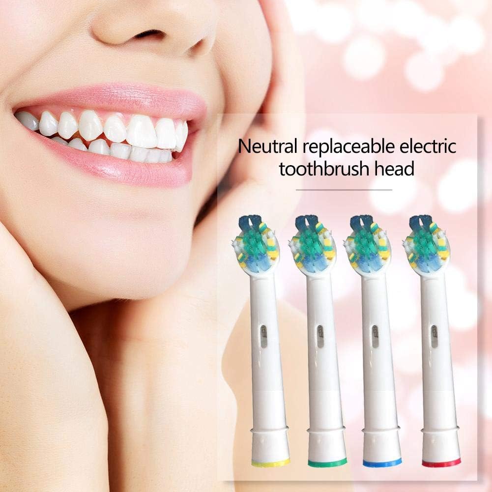 Replacement Brush Heads for Electric Toothbrush, Floss Action, Pack of 4 F200530