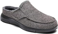 OrthoComfoot Orthopedic Slippers with Arch Support for Mens, Comfortable Plantar Fasciitis House Shoes, Winter Orthotic Moccasin Slip-On for Foot and Heel Pain