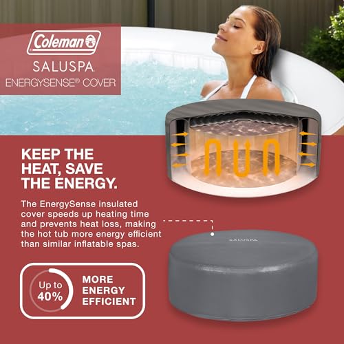 2 to 4 Person Inflatable Hot Tub Round Portable Outdoor Spa with 120 AirJets N610260