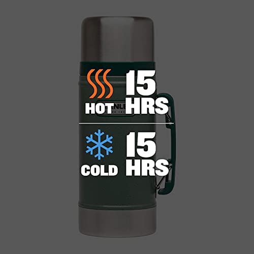 Insulated Food Jar, Stainless Steel, 24 oz, Hammertone Green T204323