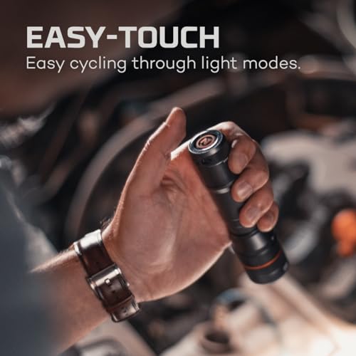 Powerful LED Handheld Flashlight, AA Battery Powered, Waterproof, 500-1500 Lumens R332