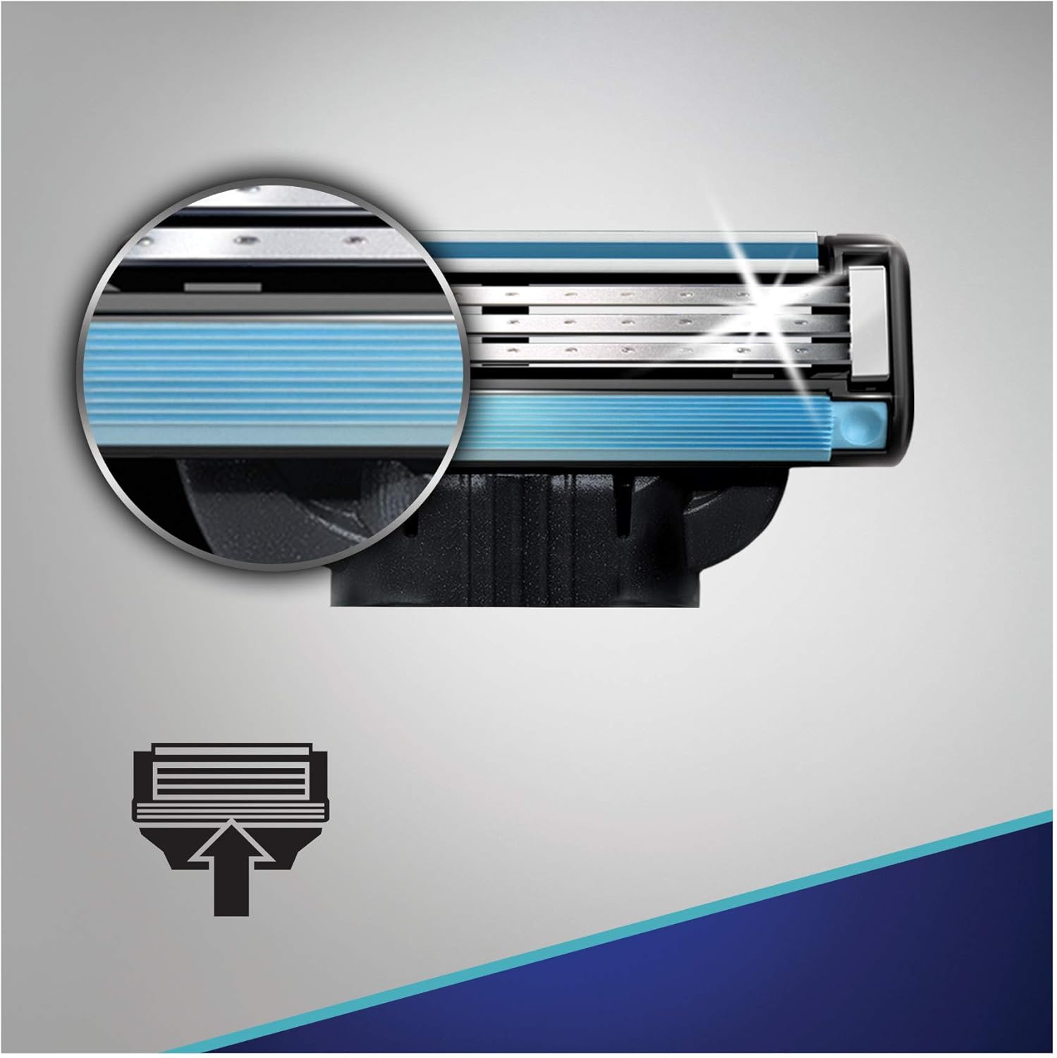 12-Count Razor Blades for Men O88288