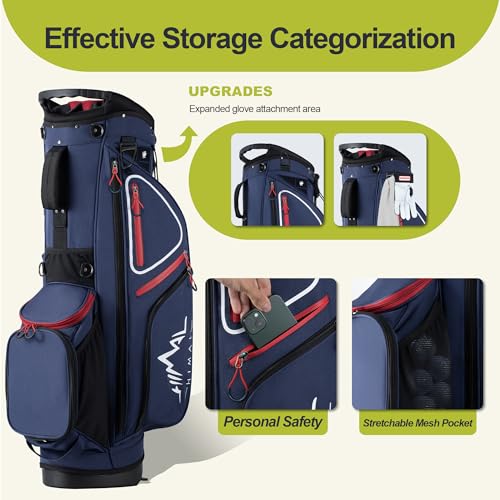 Golf Stand Bag with 10 Pockets and Top Dividers F149