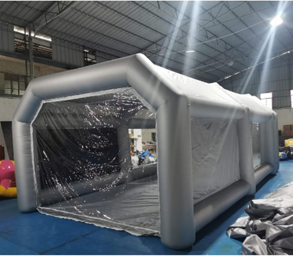 Portable Inflatable Paint Booth, 26x13x10Ft, Car Spray Tent with Air Filter System W67407