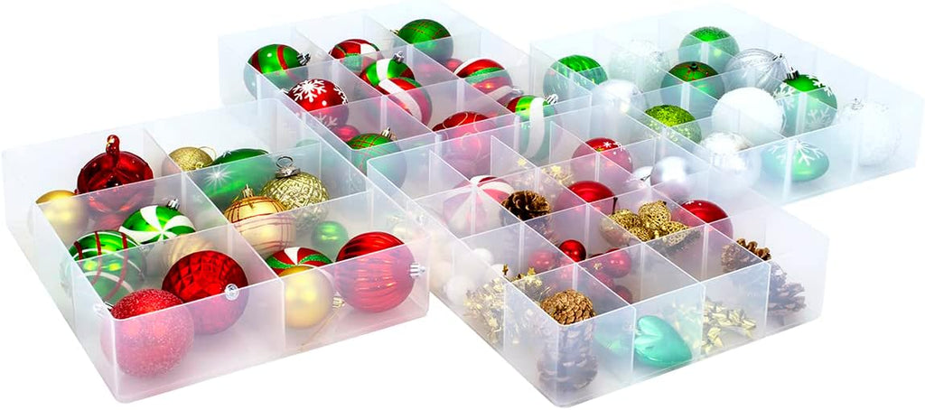 Plastic Storage Box with Lid and Trays, 35 Litre S165616