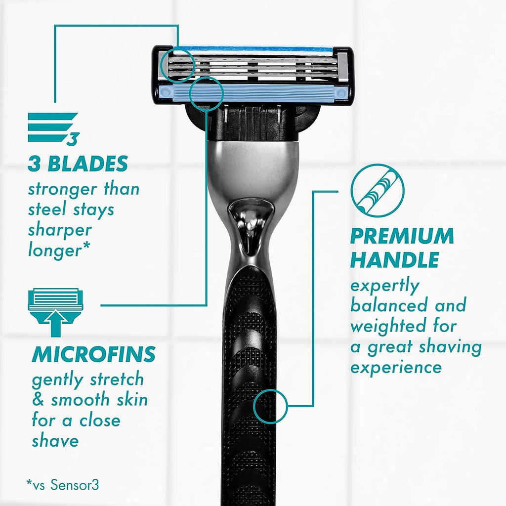 Men's Razor Handle with 5 Blade Refills P128330