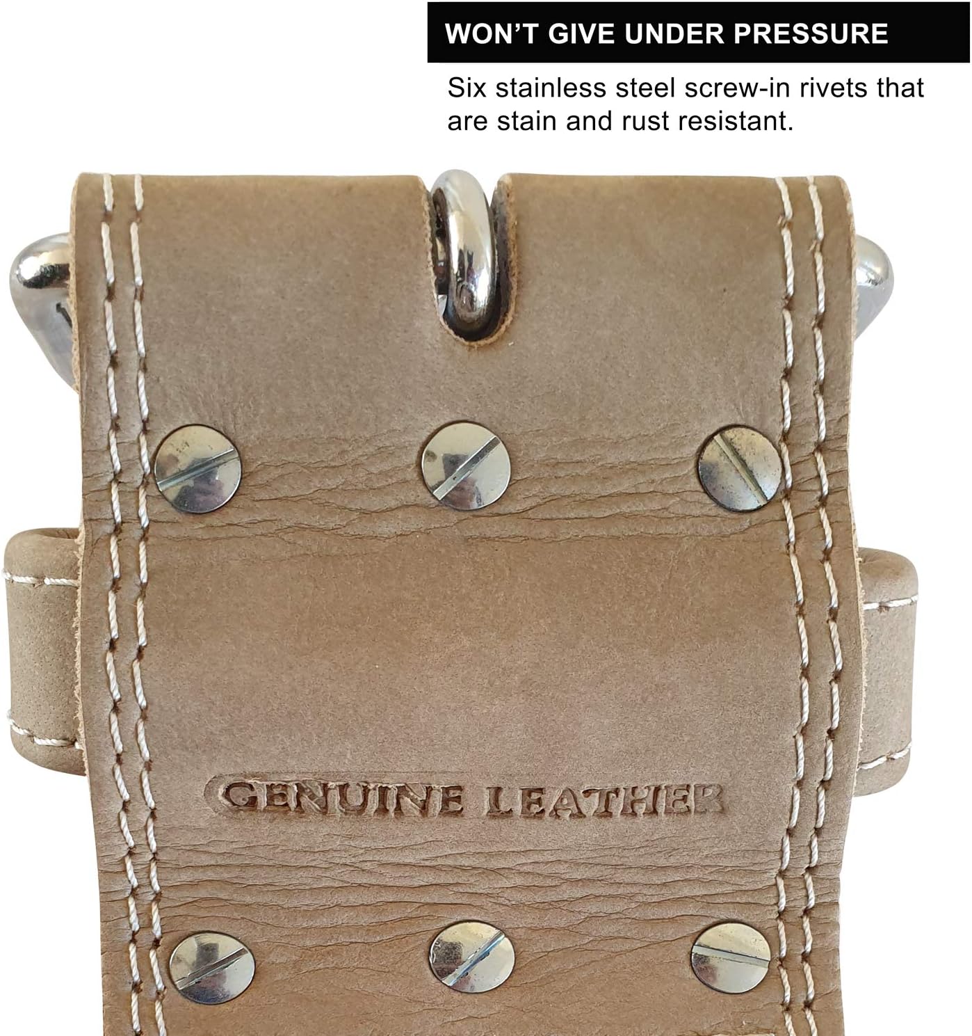 Weight Lifting Belt - 4 Inch Wide - 10mm - Single Prong - Vegetable Tanned Leather G901