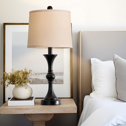 Modern Table Lamps Set of 2 with USB Charging Port for Living Room Bedroom G72369