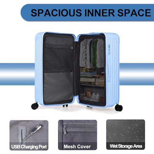 Luggage Sets 2 Piece Hardside Spinner Suitcase with TSA Lock, 20+28 Inch Z91926