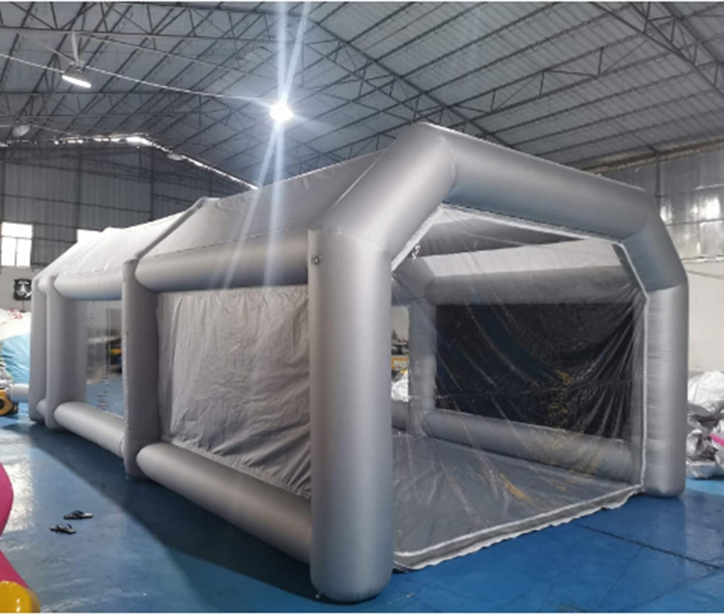 Portable Inflatable Paint Booth, 26x13x10Ft, Car Spray Tent with Air Filter System W67407