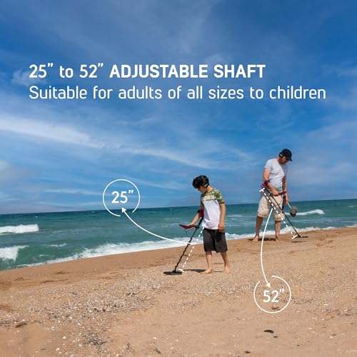 Waterproof Metal Detector for Adults with Pinpointer, USB Rechargeable C3473