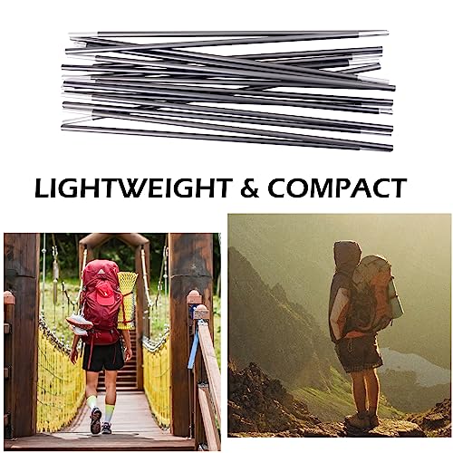 Tent Poles Replacement Kit, Lightweight Aluminum Camping Repair Poles V2543