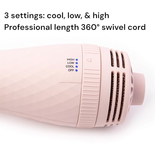 2-in-1 Titanium Blow Dryer Brush with Oval Barrel for Smooth, Frizz-Free Results F7223