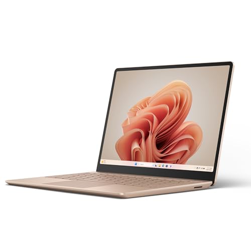 Microsoft Surface Laptop Go 3 (2023) - 12.4" Touchscreen, Thin & Lightweight, Intel Core i5, 8GB RAM, 256GB SSD SSD, with Windows 11, Ice Blue Color Copilot